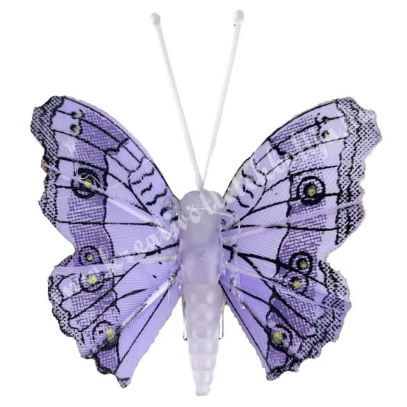 Csipeszes pillangó, lila, 4,5x5 cm