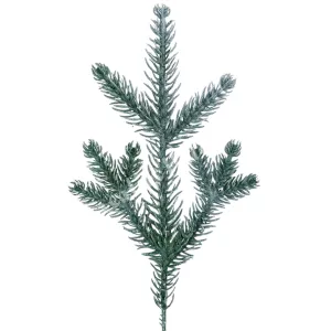 Fenyőág, zúzmarás, 25 cm