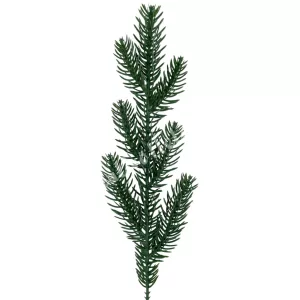 Fenyőág, 7 ágú, zöld, 30 cm