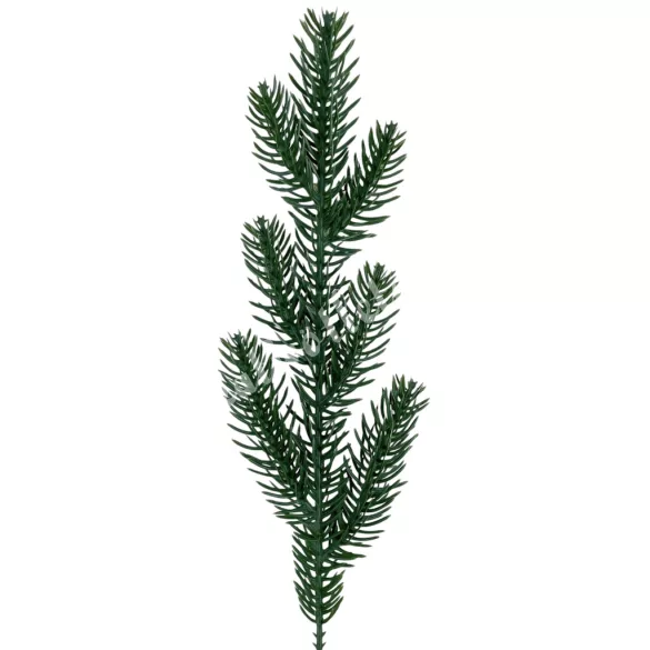 Fenyőág, 7 ágú, zöld, 30 cm