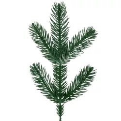 Fenyőág, 5 ágú, zöld, 28 cm