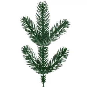 Fenyőág, 5 ágú, zöld, 28 cm