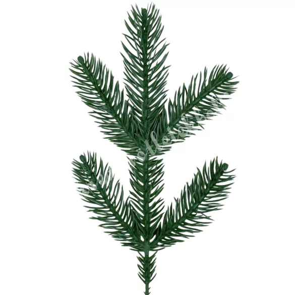 Fenyőág, 5 ágú, zöld, 28 cm