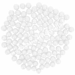   Hungarocell golyók, csillámos fehér, irizáló, 1,5 cm, 10 gr/csomag