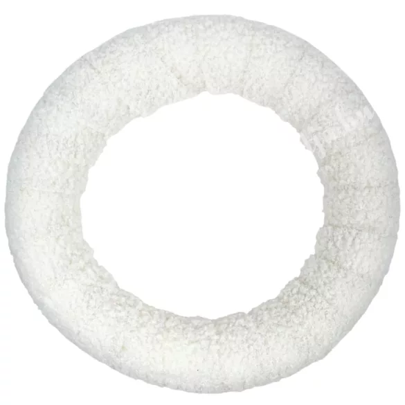 Koszorú, bundás, ekrü, 25 cm