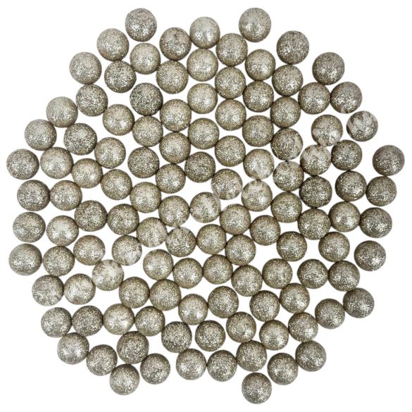 Hungarocell golyók, csillámos pezsgő, 1,5 cm, 10 gr/csomag
