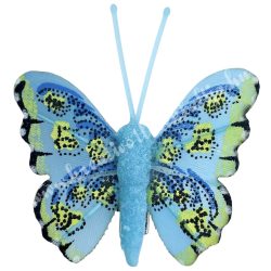 Csipeszes pillangó, kék, 4,5x5 cm