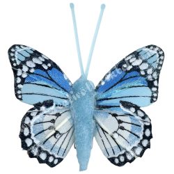 Csipeszes pillangó, kék, 4,5x5 cm
