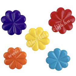 Fűzhető műanyag virág, 3,2x3,2 cm