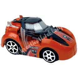 Műanyag autó, narancssárga, 7x3 cm