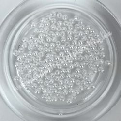 Műanyag tekla, fehér, 4 mm, 5 gramm/csomag