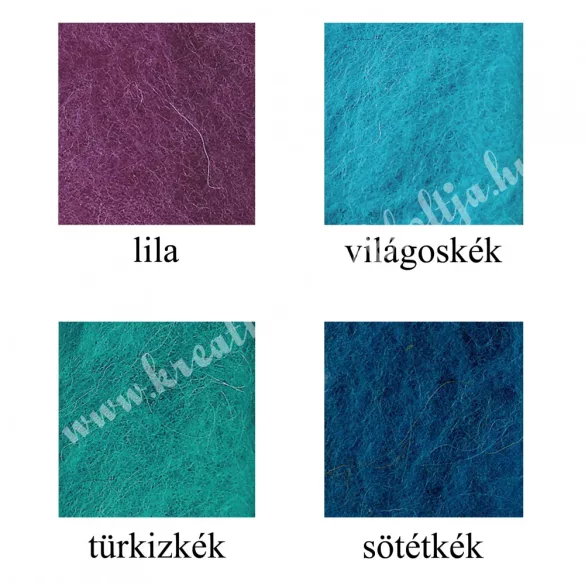 Nemezelő gyapjú több színben, 10 gramm