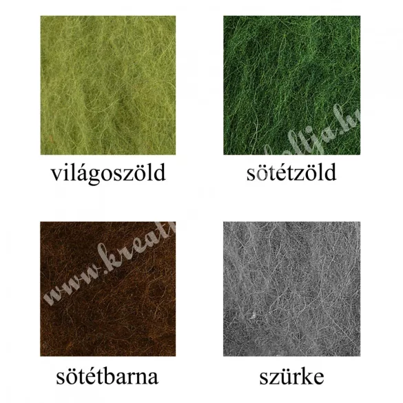 Nemezelő gyapjú több színben, 10 gramm