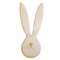 Nyuszifej fafigura, 7x16 cm