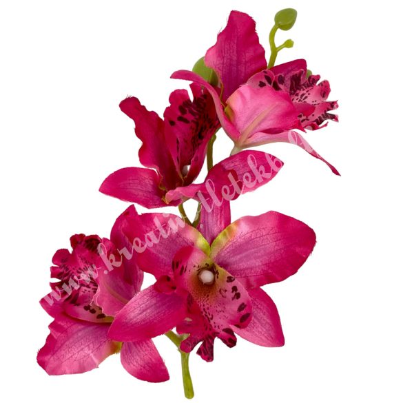 Orchidea ág, magenta, 18 cm