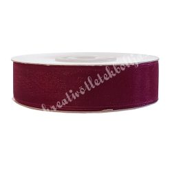 Organza szalag, bordó, 3 szélességben