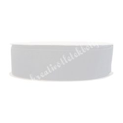 Organza szalag, fehér, 3 szélességben