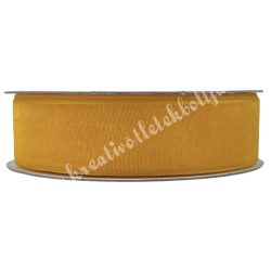 Organza szalag, napsárga, 3 szélességben