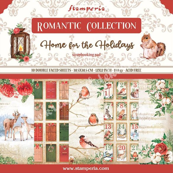 Scrapbook tömb, Home for..., 30,5x30,5 cm, 10 db/csomag