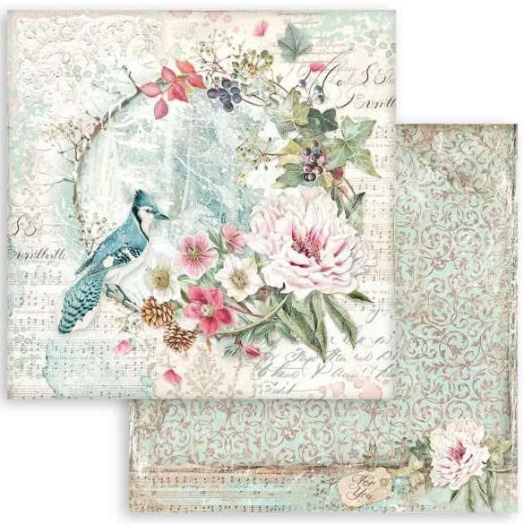 Scrapbook tömb, Sweet Winter, 30,5x30,5 cm, 10 db/csomag