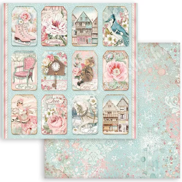 Scrapbook tömb, Sweet Winter, 30,5x30,5 cm, 10 db/csomag