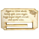 Fa pénzátadó, 10x6 cm