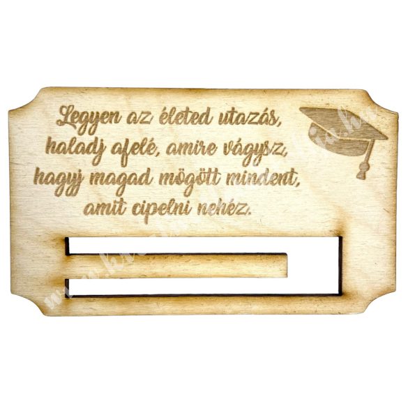 Fa pénzátadó, 10x6 cm