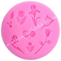 Szilikon mintázó, virágok