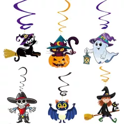 Akasztós karton halloween figurák csomagban