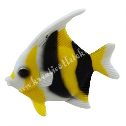 Gumi hal, citromsárga-fehér-fekete, 5,5x5,6 cm