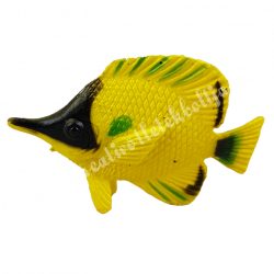 Gumi hal, citromsárga-zöld-fekete, 5,7x4,2 cm