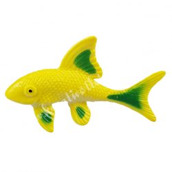 Gumi hal, hosszúkás, citromsárga-zöld, 6,5x4 cm