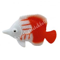 Gumi hal, narancssárga-fehér, 5,3x4 cm