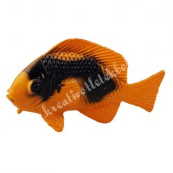 Gumi hal, narancssárga-fekete, 5,3x3,5 cm