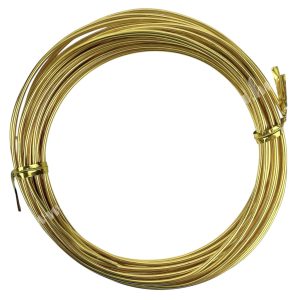 Alumínium dekor drót, arany, 1,5 mm, 5 m/tekercs