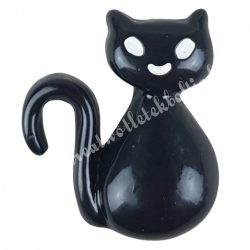 Ragasztható fekete macska, 2x2,5 cm