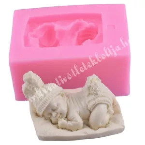3D szilikon öntőforma, baba