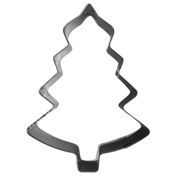 Rozsdamentes acél kiszúró, fenyő, 5,5x8 cm