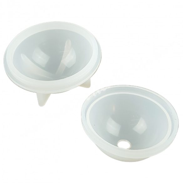 Szilikon öntőforma műgyantához, gömb, 5 cm