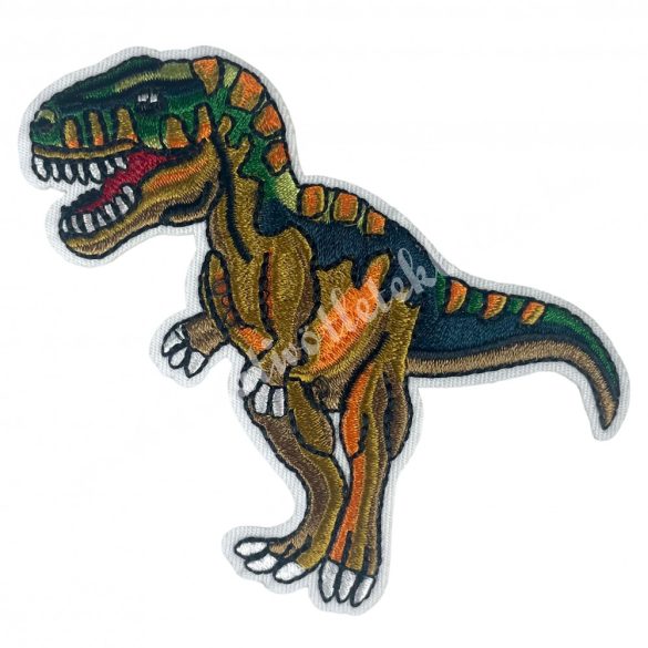 Vasalható matrica, T-Rex, 10,5x9 cm