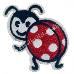 Vasalható matrica, katica, 5x6,5 cm