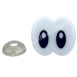 Biztonsági szem, ovális, 25x22 mm