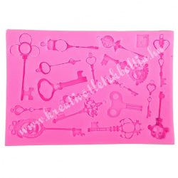 Szilikon öntőforma, kulcsok