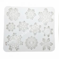 Szilikon mintázó, 10 hópehely