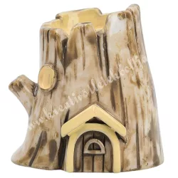 Resin fatörzs házikó, 3,5x3,5 cm