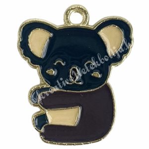 Fémmedál, koala, 2x2,2 cm