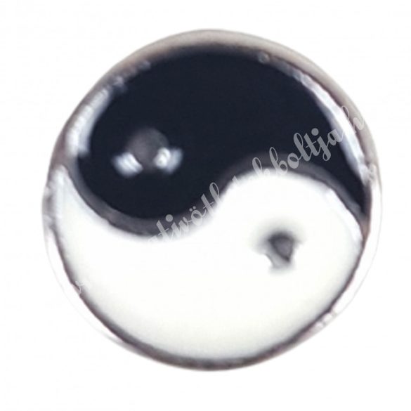Mini charm, yin-yang, 9 mm