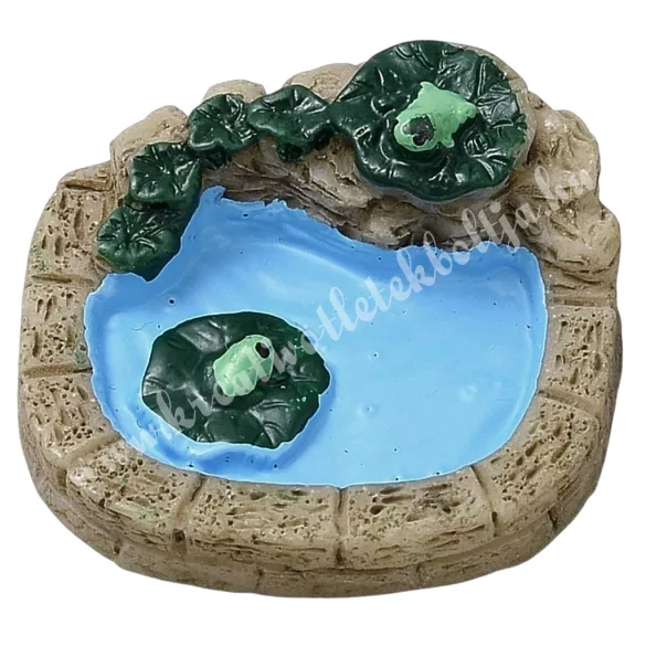 Resin tó békákkal, 3x1 cm