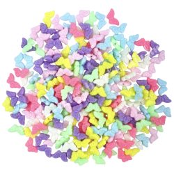 Műanyag gyöngy, pillangó, 50 g/csomag