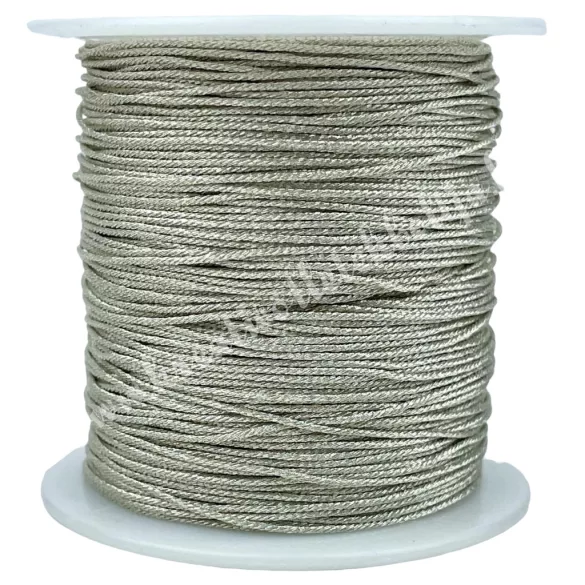 Nylon zsinór, fémszálas, ezüst, 0,8 mm